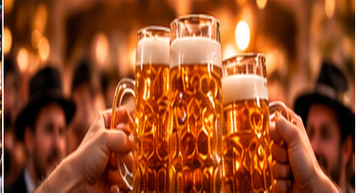 Blumzug no clima da Oktoberfest